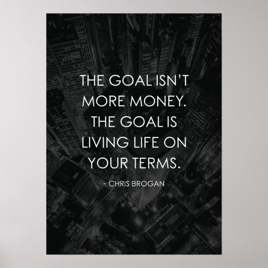 Live leven op uw voorwaarden poster (Voorkant)