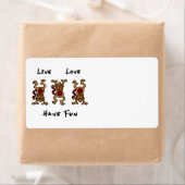 Live Liefde Aap Etiket (Insitu)