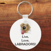 Live, Liefde, Labradors! Sleutelhanger (Voorkant)