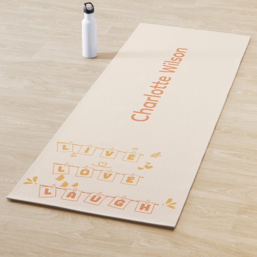 Live Liefde Lach Schattigee Notedry Yoga Mat (In situ)