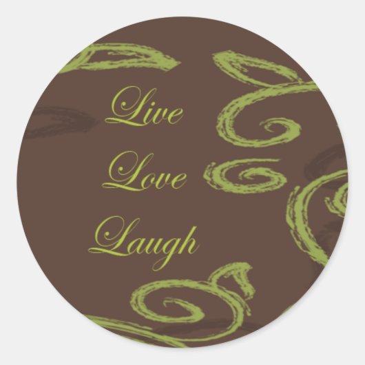 Live Liefde Lach stickers (Voorkant)