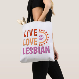 Live liefde lesbisch vieren diversiteit boho regen draagtas