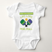 😍 Live, liefde, pickleball Romper (Voorkant)