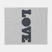 Live liefde spelen basketbalspel fleece deken (Voorkant (Horizontaal))