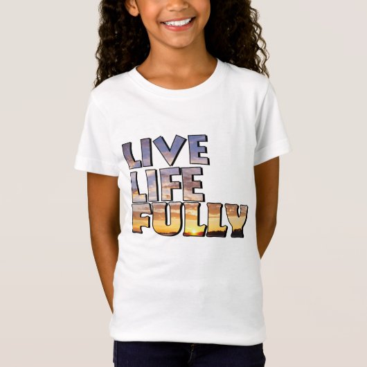 Live Life Fully Quote T-shirt (Voorkant)