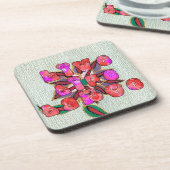 "Live Life Large" Kunstdruk Bier Onderzetter (Linkerzijde)