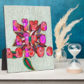 "Live Life Large" Kunstdruk Fotoplaat (Zijkant)