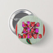 "Live Life Large" Kunstdruk Ronde Button 5,7 Cm (Voorkant /achterkant)