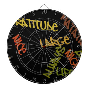 Live Life Large Word Art Print Dartbord