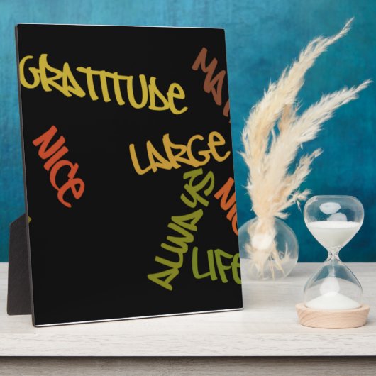 Live Life Large Word Art Print Fotoplaat (Zijkant)