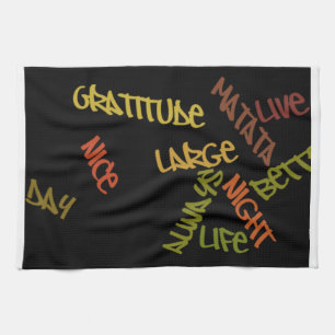Live Life Large Word Art Print Theedoek