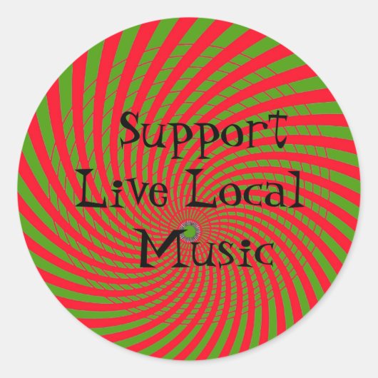 Live Local Music Sticker ondersteunen (Voorkant)