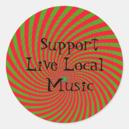 Live Local Music Sticker ondersteunen