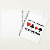 Live Long and Be Happy Play Bridge Four Card Suits (Devant avec enveloppe)