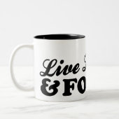 Live Long en Foster Tweekleurige Koffiemok (Links)