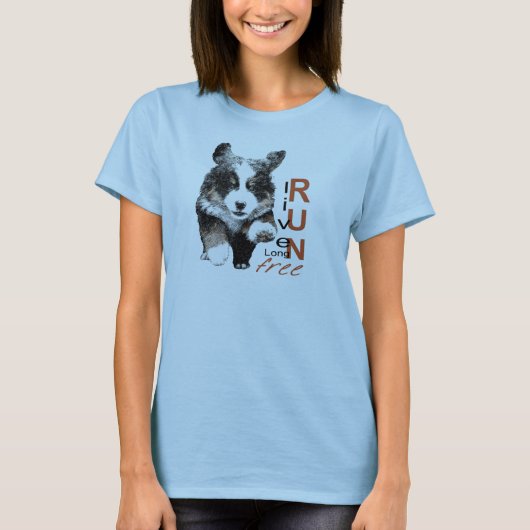 Live Long, Run Free Puppy t-shirt (Devant)