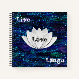 Live Lotus Rire Lotus Flower Galaxy Carnet