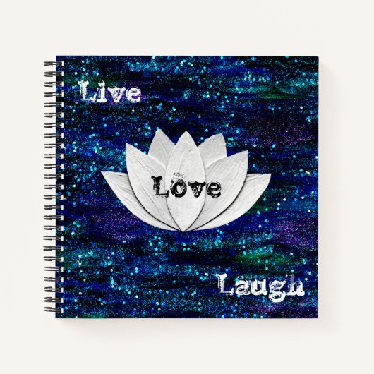 Live Lotus Rire Lotus Flower Galaxy Carnet (Devant)
