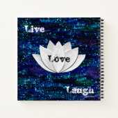 Live Lotus Rire Lotus Flower Galaxy Carnet (Dos)