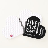 Live Love Adjust Spine Chiropractor Personalized Notitieboek (Binnen)