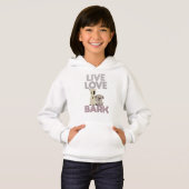Live Love Bark Sweat - shirt à capuche (Devant entier)