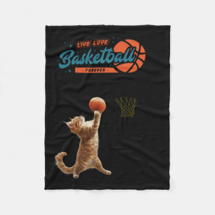 Live Love Basketball Forever Fleece Deken