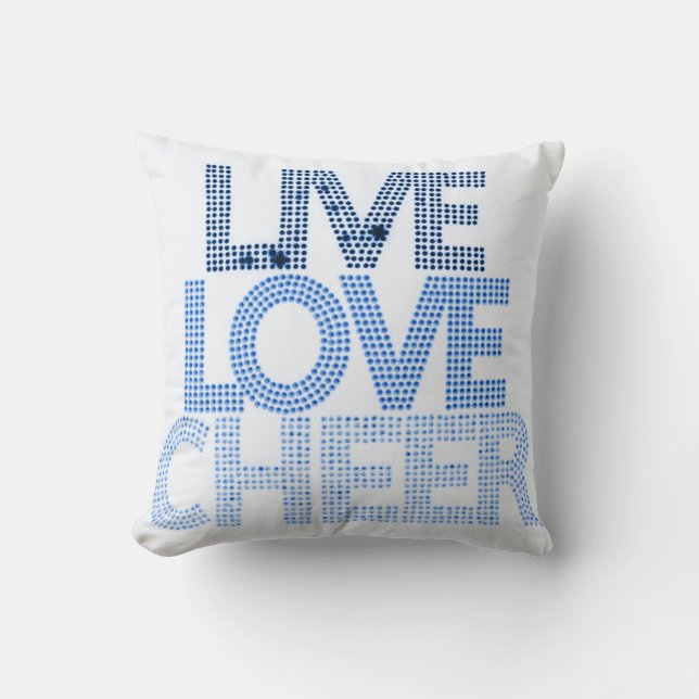 Live Love Cheer - Pillow Kussen (Voorkant)