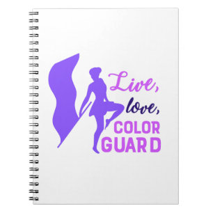Live, Love, Color Guard Notitieboek