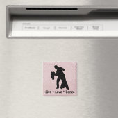 Live Love Dance - Ballroom Couple Magnet (In Situ (Lave-vaisselle))