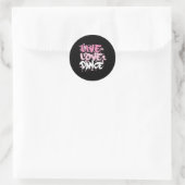 Live Love Dance Ronde Sticker (Tas)
