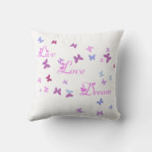 Live Love Dream papillon coussin (Verso)