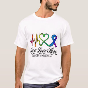 Live Love Hope Cancer Awareness Tshirt