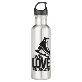 Live Love Ice Schaats | Schatting in figuur 1 Waterfles