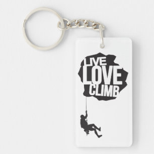 Live Love klim Klim Sleutelhanger
