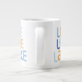 Live Love Latke Hanukkah Design Extra Grote Beker (Achterkant)