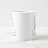 Live Love Latke Hanukkah Design Extra Grote Beker (Voorkant)