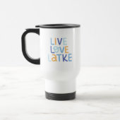 Live Love Latke Hanukkah Design Reisbeker (Links)