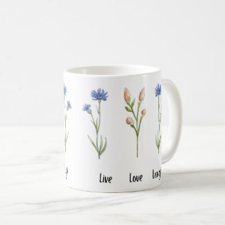 Live Love Lauder Floral Ceramic Mug