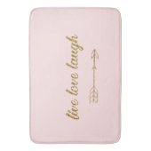 Live Love Laugh Arrow Gold Glitter Large Mat (Voorkant Verticaal)