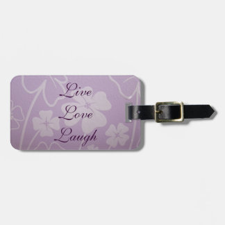 Live Love Laugh bagage labels Lavendel Bloemen