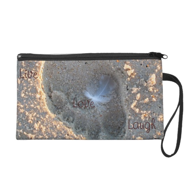 Live, Love, Laugh Beach Wristlet (Voorkant)