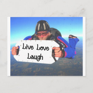 Live Love Laugh Briefkaart