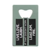 Live Love Laugh Charger Objectif Fire Graphisme (Dos)