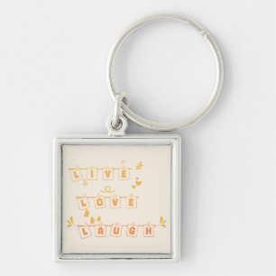 Live Love Laugh Cute Notedry Sleutelhanger