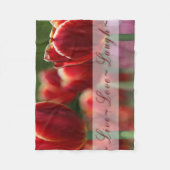 "Live Love Laugh" Fleece Blanket (Voorkant)