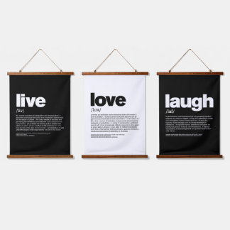 Live Love Laugh Hangend Wandkleed