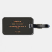 Live Love Laugh Schattige Notedry Bagagelabel (Achterkant horizontaal)