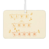 Live Love Laugh Schattigee Notedry luchtverfrisser (Voorkant)