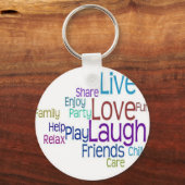 Live Love Laugh Sleutelhanger (Voorkant)