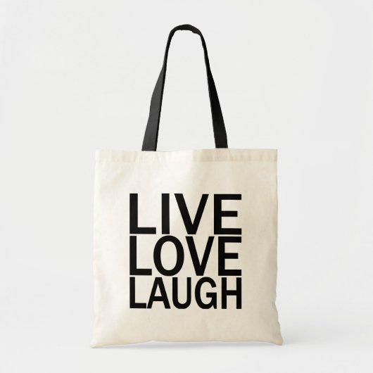 Live Love Laugh totebag Tote Bag (Voorkant)